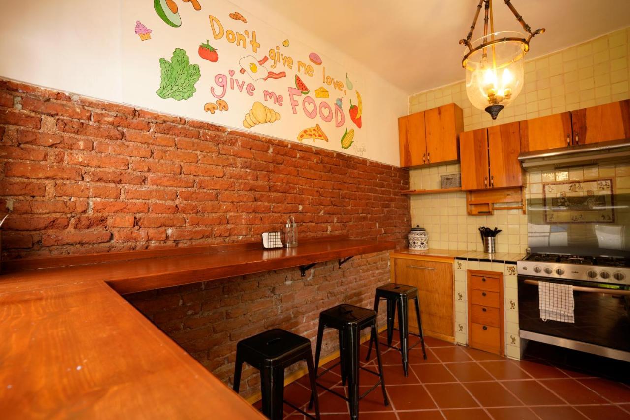 Hostal Fungi Casa Rosa 墨西哥城 外观 照片